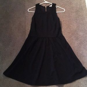 Black dress with black detail